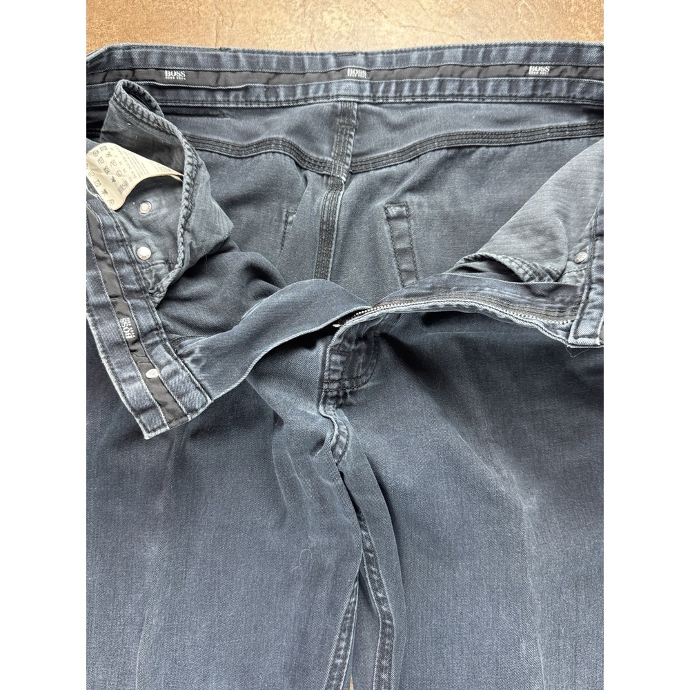 Boss Hugo Boss Men's Alabama Straight Leg Black Jeans - 34x34 - Picture 5 of 12